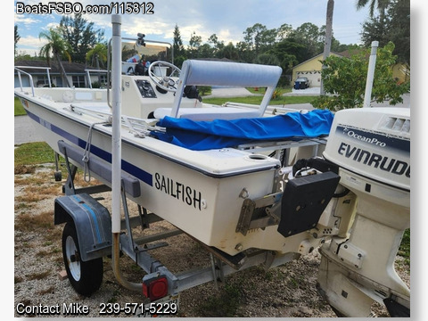 17' 1989 Sailfish 170cc Skiff BoatsFSBOgo